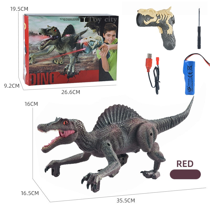 2.4G RC Dinosaur Raptor Jurassic world Remote Control Velociraptor Toy Electric Walking dragon Toys For Children Christmas Gifts