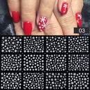 12 Designs Nail Stickers Set Mixed Floral Geometric Nail Art Water Transfer Decals Sliders Flower Leaves Manicures Decoration