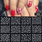 12 Designs Nail Stickers Set Mixed Floral Geometric Nail Art Water Transfer Decals Sliders Flower Leaves Manicures Decoration