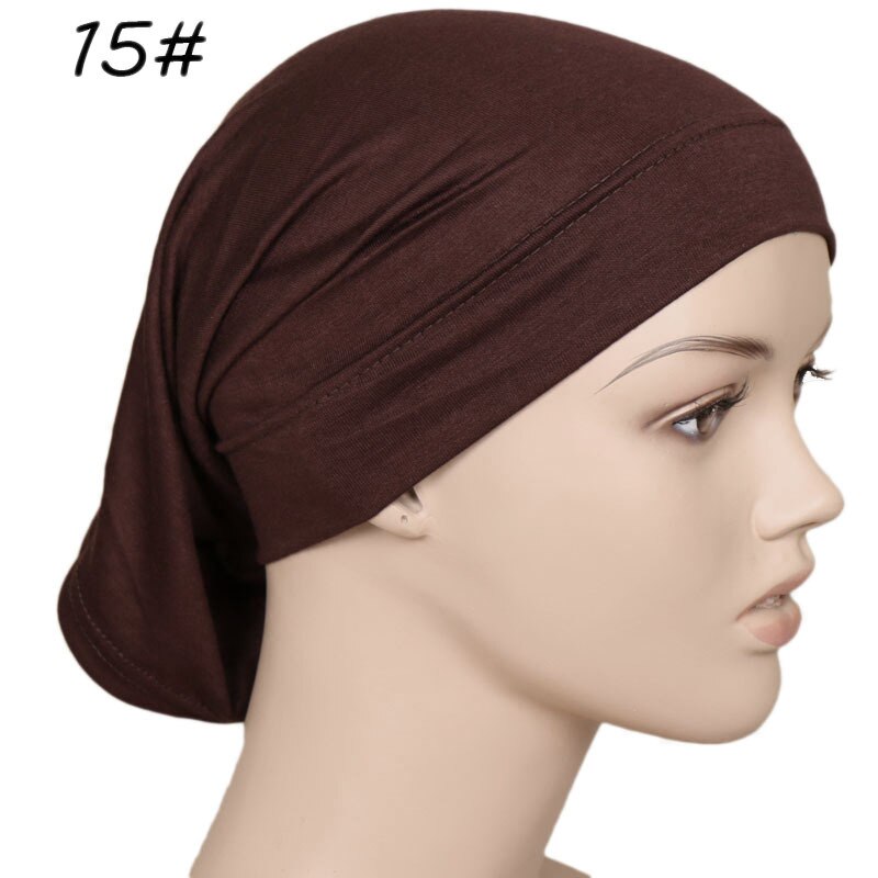 Ramadan Undercap Head Cover for Jewish Instant Jersey Bonnet Hijab Turbans for Women Muslim Fashion Inner Cap Turbante Capelli