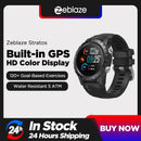 New 2021 Zeblaze Stratos Sports Smart Watch gps GPS GLONASS GALILEO Heart Rate SpO2 VO2max Stress 25 days Battery Life WR 5 ATM