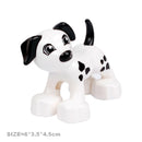 Big Size Building Blocks Cat Dog Pig Rabbit Model Accessories Compatible Bricks Farm Animals Set Assemble Education Toys For Kid