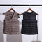 Fitaylor 90% Ultra Light White Duck Down Women Vest Thin Coat Women Duck Down Sleeveless Jacket V Collar Or O Collar Coat