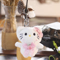 Sanrio 10cm Kuromi My Melody KT Cat PC Dog Hello Kitty Keychain  Anime Plush Figure Pendant Accessories Cute Animals Toys
