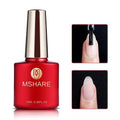 MSHARE 10ml Milky White Builder Nail Extension Gel Self leveling Nails Quick Building Clear Pink Nail Tips UV Led Gel Soak Off