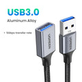 UGREEN USB Extension Cable USB 3.0 Cable for Smart Laptop PC TV Xbox One SSD USB 3.0 2.0 Extender Cord Mini Fast Speed Cable