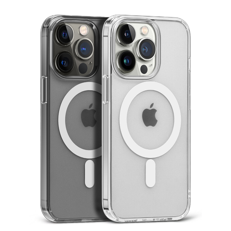 Clear For Magsafe Magnetic Wireless Charging Case For iPhone 14 13 12 11 Plus Pro Max Mini X XS XR 7 8 SE2022 Hard Acrylic Cover