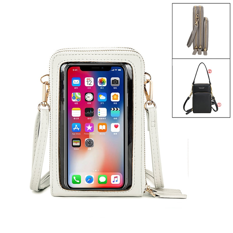 New Women PU Leather Shoulder bags Female Large Capacity Crossbody Bags Girls Multi-functional Handbag Phone Purse Dropshipping