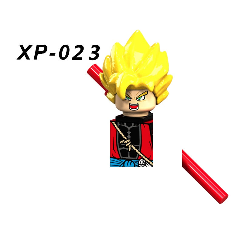 KT1007 KT1009 KT1011 KT1020 KF6142 Dragon Ball Z Goku Vegeta Trunks Kuririn Mini Action toy Figures Kids Assemble dolls Gifts