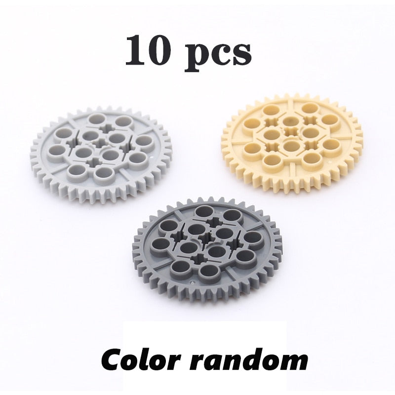 MOC Gear Series Gear Rotating Platform Gear Rack and Gear Differential  High-tech Parts Small Particles Building Blocks Toys