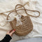 Women Shoulder Bag 2022 Straw Purses and Handbags Spring And Summer Female Shopper Fashion Solid Color Silk Scarf Crossbody Bags