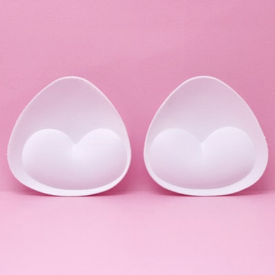 6pcs/3pair Sponge Bra Pads Push Up Breast Enhancer Removeable Bra Padding Inserts Cups for Swimsuit Bikini Padding Intimates