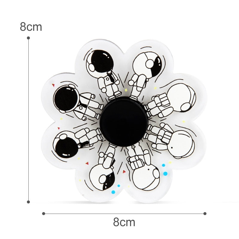 Fingertip Spinning Top Cartoon Animated Special Effects Dynamic-Running Fidget Spinner Rotating Hand Spinner Relieves Stress Toy