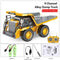 2.4G High Tech 11 Channels RC Excavator Dump Trucks Bulldozer Alloy Plastic Engineering Vehicle Electronic Toys For Boy Gifts