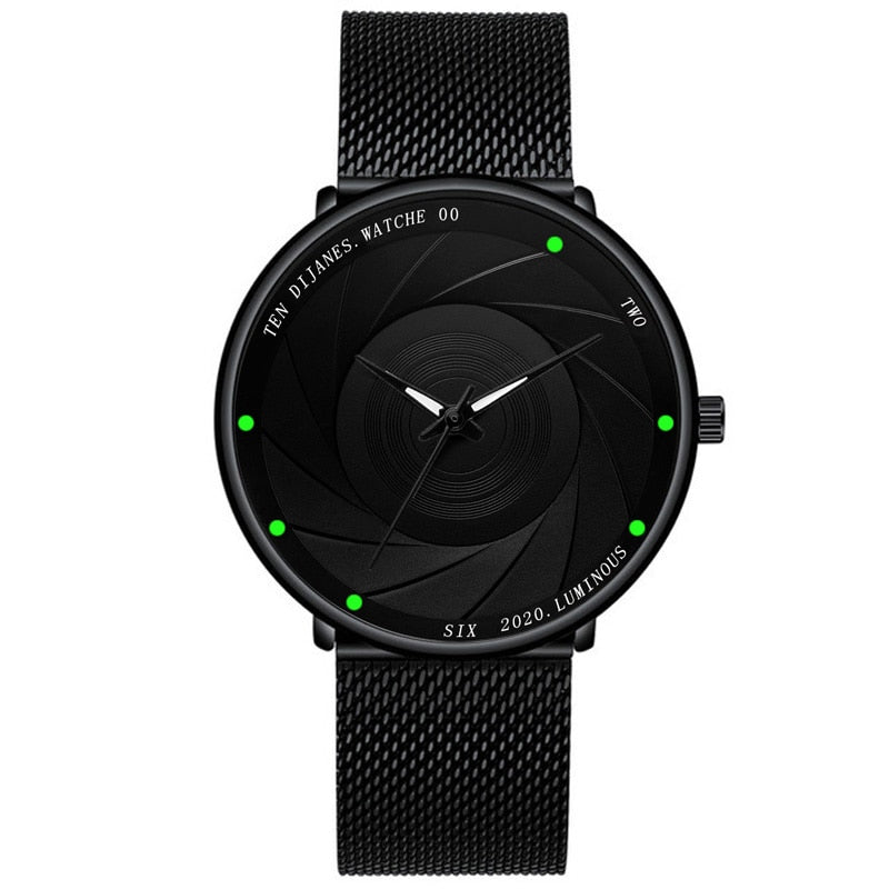 2022 minimalistischen Mens Fashion Uhren Ultra Dünne Edelstahl Mesh Gürtel Quarz Armbanduhr Männer Business Uhr Montre Homme