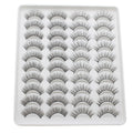20 Pairs Mink Lashes Natural False Eyelashes Dramatic Volume Fake Lashes Soft Thick Long Eyelashes Wispy Makeup Extension 2022