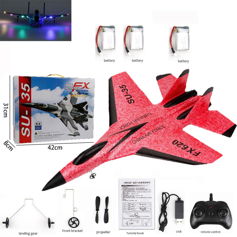 SU-35 Glider RC Plane Wingspan RC Remote Radio Control Drones Airplanes RTF UAV Children Toy Kids Gift Boy Aviation Flight Model