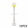 Marumine Traffic Road Sign Light Lamp Block Brick City Street View Accessories Signpost Barrier Speed Limit Indicator Warning