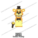 WM6074 WM6097 mini bricks FNAF Game Figure Chica Bonnie Foxy Freddy Bear Nightmare Boy Baby Skeleton Thriller Assembly Toys gift