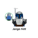 Mandalorian Building Blocks Jango Boba Fett Grogu Baby Yoda Pre Vizsla Bo-Katan Din Djarin Sabine Wren Brick Figure Toy