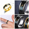 Smart Sensor Body Temperature Test Ring Stainless Steel Fashion Display Real-time  Changing Color Finger Rings