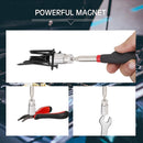 Telescopic Magnetic Pen with Light Mini Portable Magnet Pick Up Tool Extendable Pickup Rod Stick for Picking Up Screws Nut Bolt