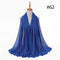 Hijab Scarf 72*175cm Plain Chiffon Scarves For Women Muslim Fasion Islam Clothing Headscarves Shawl For Ladies Headwrap Ramadan
