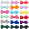 10pcs/lot Solid Color Grosgrain Ribbon Bowknot Kids Hair Clips Handmade Bows Baby Girls Barrettes Hairpins Photo Props Gifts