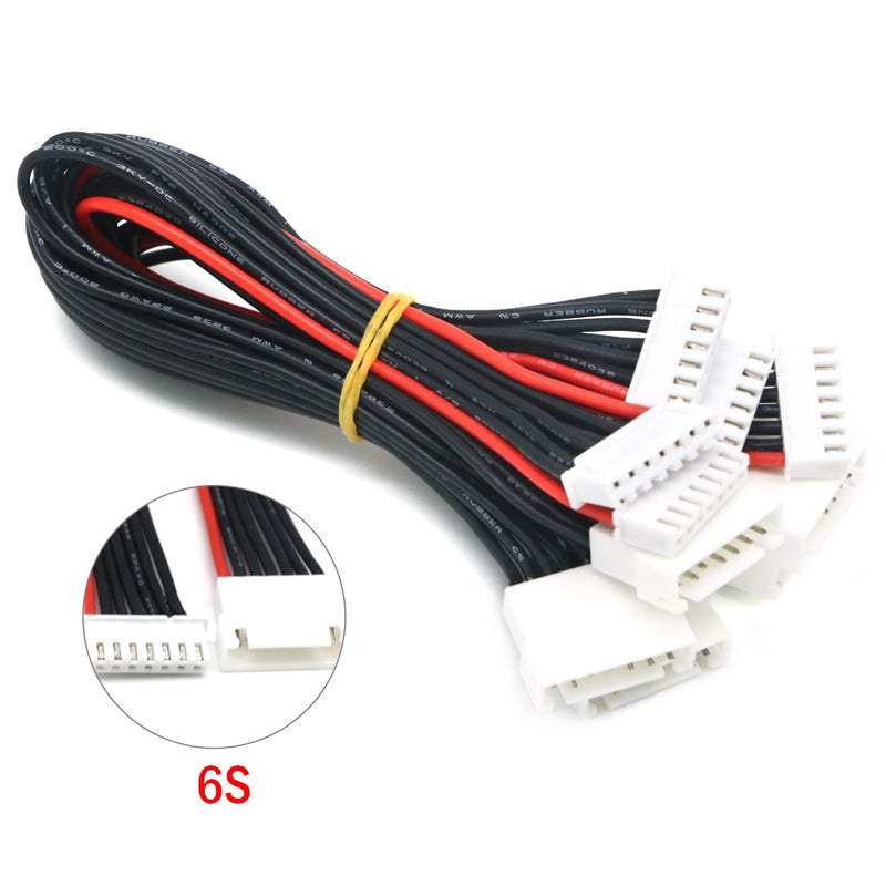 5pcs/lot JST-XH 1S 2S 3S 4S 5S 6S 20cm 22AWG Lipo Balance Wire Extension Charged Cable Lead Cord for RC Lipo Battery charger