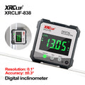 RZ Digital Level Angle Gauge 360° Mini Measuring Digital Inclinometer With Magnetic Base Electronic Universal Bevel Protractor