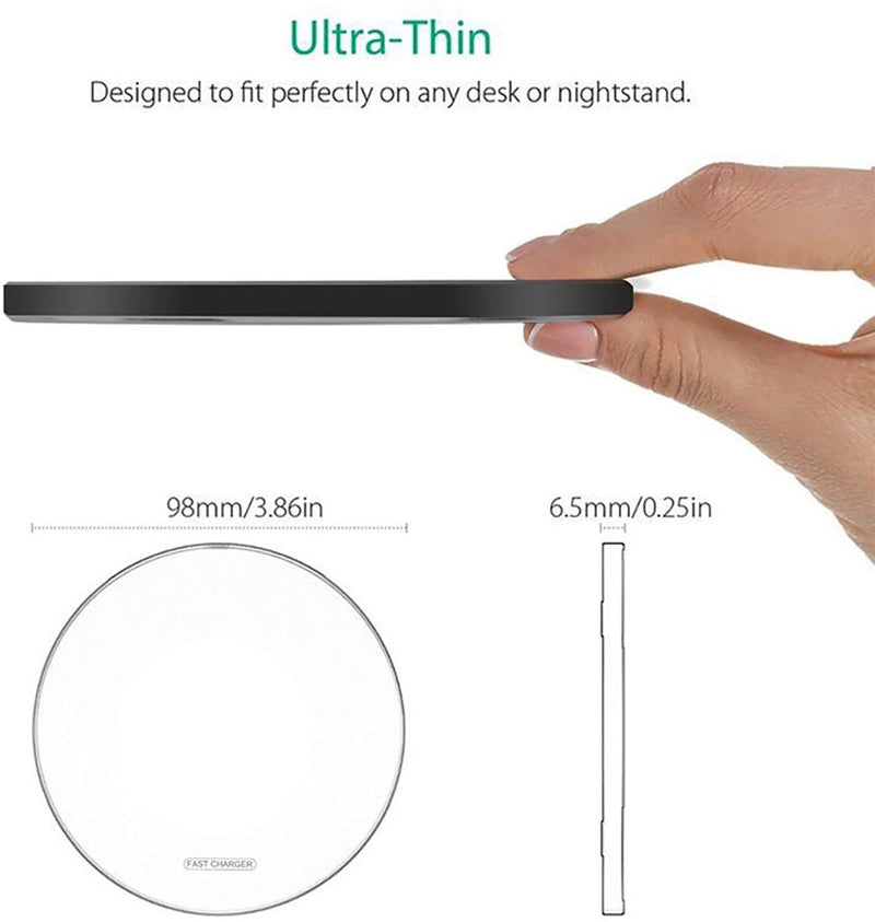 NEW 30W Fast Qi Wireless Charger Pad for iPhone 13 12 11 X Pro Max For Samsung Galaxy S21 S20 S10 S9 S8 Xiaomi Wireless Charging