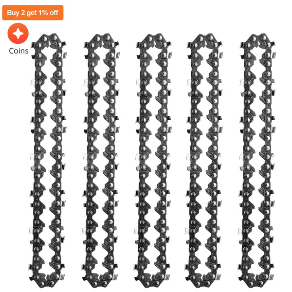 1 PCS 4 Inch 6 8 Inch Mini Steel Chainsaw Chains Electric Chainsaws Accessory Chains Replacement Mini Electric Chainsaw Chains