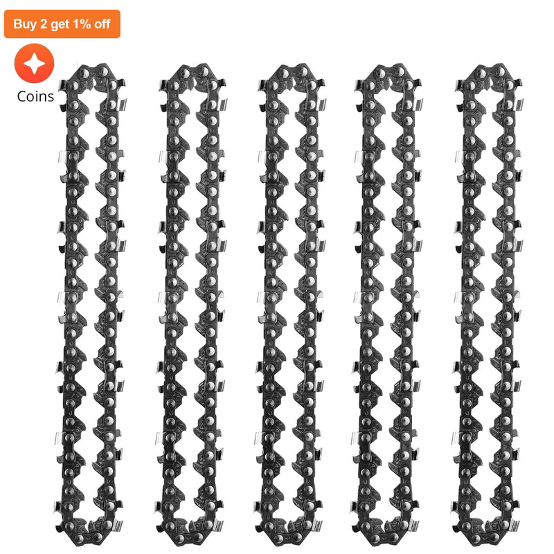 1 PCS 4 Inch 6 8 Inch Mini Steel Chainsaw Chains Electric Chainsaws Accessory Chains Replacement Mini Electric Chainsaw Chains