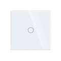 Bingoelec EU AC100-240V Tempered Black White Crystal Glass Touch Switch Panel Wall Light Sensor Button 1Gang 2gang LED Indicator