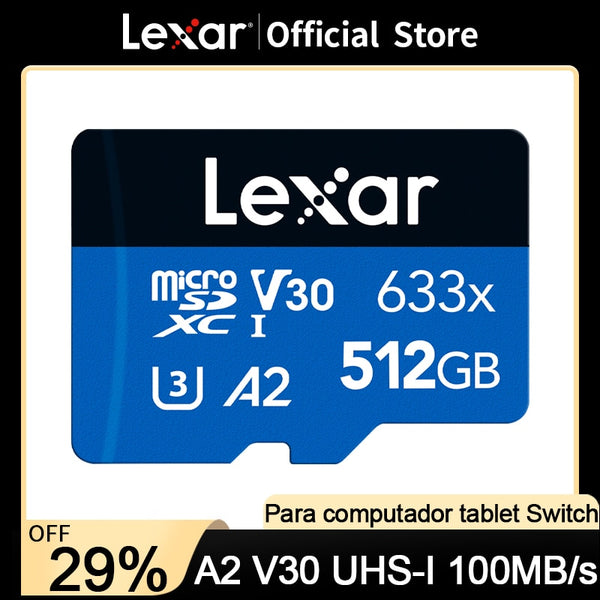 Lexar Micro SD Card New Original 128GB 32GB 64GB 256GB 512GB Memory Card A1 A2 Class10 TF Flash Card for Drone Sport Camcorder