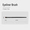 1pcs Professional Black Eyebrow Inclined Flat Angled Brush Makeup Tool Wooden Pole Eyeliner Eyeshadow Eye Brow Women Cosmetic