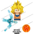 KT1007 KT1009 KT1011 KT1020 KF6142 Dragon Ball Z Goku Vegeta Trunks Kuririn Mini Action toy Figures Kids Assemble dolls Gifts