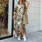 2022 New Long Shirt Dress Women Single Breasted Button Lapel Long Sleeve Dress Spring Summer Letter Print Oversized Robe Dresses
