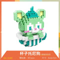 Disney DIY LinaBell assembly buildding blocks Goofy Pluto Anime Mini Action Figures Educational Toys kids Birthday Gifts
