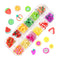 Fluorescence Butterfly Heart Fruits Various Shapes Nail Art Glitter Flakes 3D Colourful Sequins Polish Manicure Nail Decoration