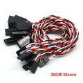 10pcs 10 / 15 / 30 / 50 / 100cm Servo Extension Cable 30 / 60coreFor Futaba JR Anti-interference Servo For RC Helicopter Part/