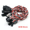 10pcs 10 / 15 / 30 / 50 / 100cm Servo Extension Cable 30 / 60coreFor Futaba JR Anti-interference Servo For RC Helicopter Part/