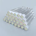 50pcs Reusable Eyelash Brush Tube Eye Lash Brush Eyebrow Brush Resin Drill Replaceable Mascara Wand Brushes Dust-proof