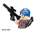 WM6094 Building Blocks WM916-A Paz XP400 PG640 PG641 PG642 X1533 Vizla Bo-Katan Sabine Wren Bricks Figure