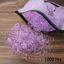 1000PCS Disposable Rubber Band Hairband For Children  Ponytail Hairs Ties Colourful Elastic Hair Bands Baby Hair Accessories
