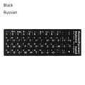 Keyboard Stickers Alphabet Layout English Russian Spanish Deutsch Arabic Laptop Desktop Tool Wear-resistant Non-slip Stickers