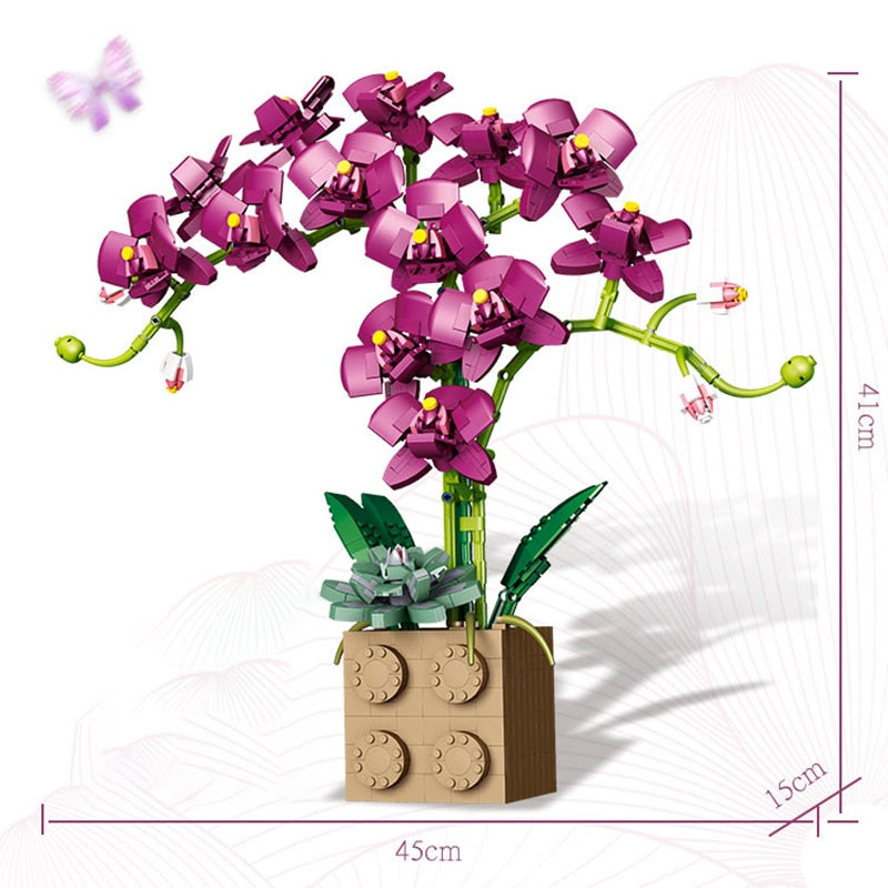 Fomantic Flower 10289 Bird of Paradise Bouquet Rose Building Block Bricks Toy DIY Potted Illustration Holiday Girlfriend Gift