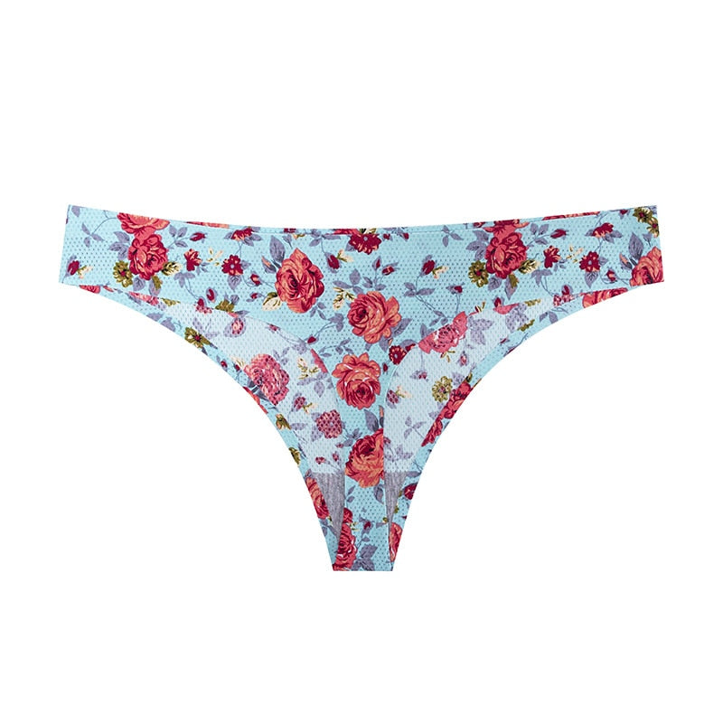 Lady Print Lovely Panties Women Cotton Seamless Underwear for Female Sexy Low Ries G-String Thongs Comfort Briefs Lingerie
