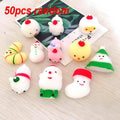 50-5PCS Kawaii Squishies Mochi Anima Squishy Toys For Kids Antistress Ball Squeeze Party Favors Stress Relief Toys For Birthday