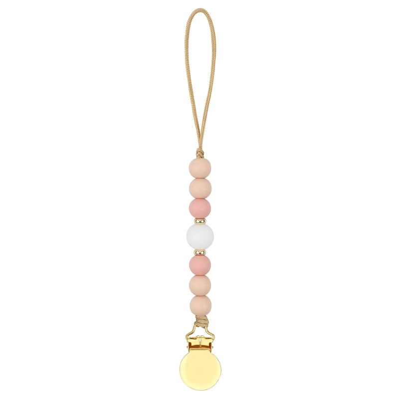 Pacifier Clips Chain Silicone Beads BPA Free DIY Dummy Clip Holder Soother Chains Baby Teething Toys Chew Gifts